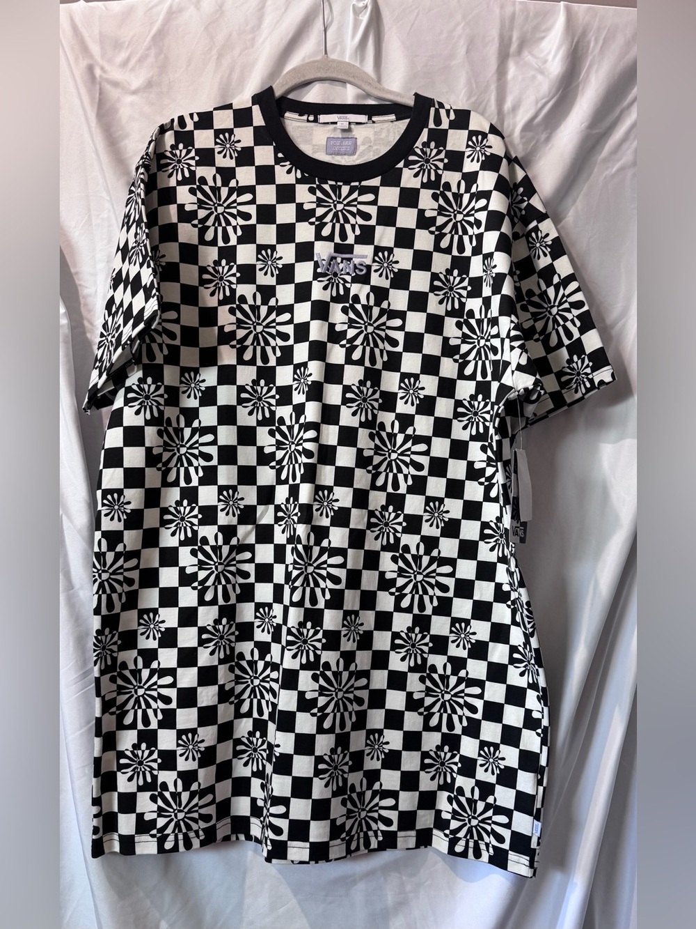 Vans Checkerboard T-Shirt Dress - XL